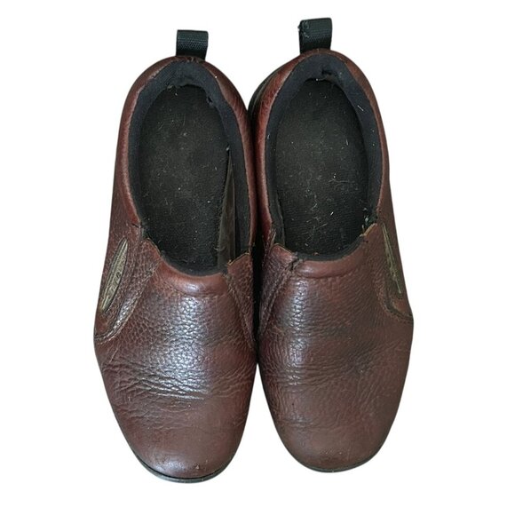 Roper Women’s Brown Leather Performance Sport Slip On Shoes Sz 5 Western Ranch - Picture 4 of 9